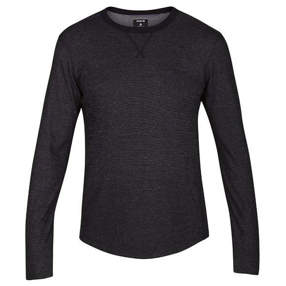 Hurley POLAR LIGHT Men's Crew Sweatshirt - Black - Picture 8 of 8